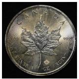 2015 MAPLE LEAF 1 OZ .999 SILVER ROUND