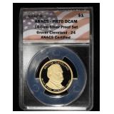 2012-S $ GROVER CLEVELAND ANACS PR70 DCAM