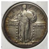 1921 STANDING LIBERTY QUARTER XF