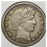 1914 BARBER QUARTER AU