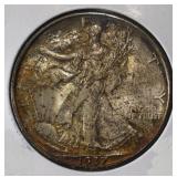 1937-S WALKING LIBERTY HALF DOLLAR GEM ORIG UNC