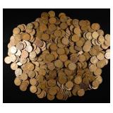 (500) 40'S & 50'S WHEAT CENTS