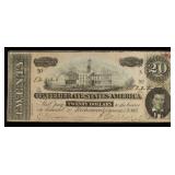 $20 THE CONFEDERATE STATES OF AMERICA NOTE