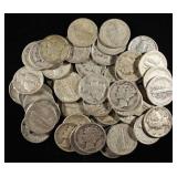 (50) MERCURY DIMES