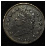 1812 CLASSIC HEAD LARGE CENT XF
