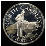 NORTH CAROLINA 1 OZ 92.5 % SILVER ROUND
