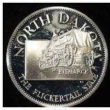 NORTH DAKOTA 1 OZ 92.5 % SILVER ROUND