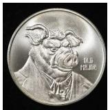 ANIMALISM OLD MAJOR 1 OZ .999 SILVER ROUND