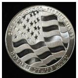FLAG 1 OZ .999 SILVER ROUND