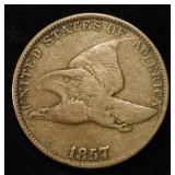 1857 FLYING EAGLE CENT