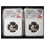 (2) 2022-S CLAD WASHINGTON QUARTERS NGC PF70