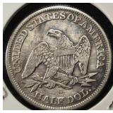 1854-O SEATED LIBERTY HALF DOLLAR
