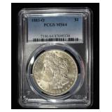 1883-O MORGAN DOLLAR PCGS MS64