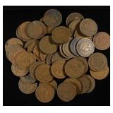 (50) INDIAN HEAD CENTS