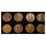 8 NICE EARLY SEMIKEY WHEAT CENTS