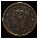 1848 BRAIDED HAIR CENT