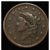 1838 CORONET HEAD CENT