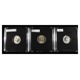 1940-D FB, 1942-S FB, & 1944 MERCURY DIMES
