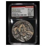 2025 2 OZ SILVER CAMEROON MERMAID BLONDE NGC MS-70
