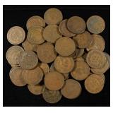 (48) INDIAN HEAD CENTS