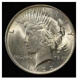 1922 PEACE DOLLAR BU