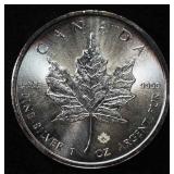 2015 MAPLE LEAF 1 OZ 0.999 SILVER ROUND