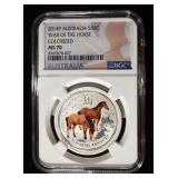 2014-P AUSTRALIA 50C 1/2 OZ .999 SILVER NGC MS70