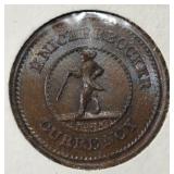KNICKERBOCKER CURRENCY ONE CENT
