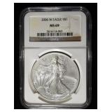 2006-W AMERICAN SILVER EAGLE NGC MS69