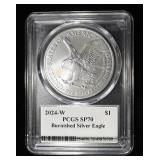 2024-W AMERICAN SILVER EAGLE PCGS SP70