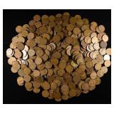 (500) WHEAT CENTS: MIXED DATES