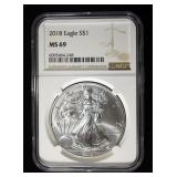 2018 AMERICAN SILVER EAGLE NGC MS69