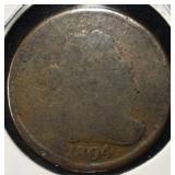 1804 DRAPED BUST HALF CENT