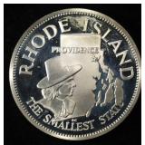 RHODE ISLAND 1 OZ 92.5 % SILVER ROUND