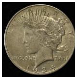 1934-D PEACE DOLLAR XF SCRATCHES