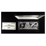 $100 NOTE  4 OZ .999 SILVER