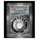 2025-P AMERICAN LIBERTY MEDAL PCGS PR70