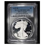 2025-W AMERICAN SILVER EAGLE PCGS PR70 DCAM
