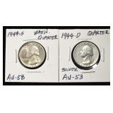 1944-D&S WASHINGTON QUARTERS