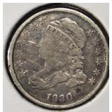 1830 LIBERTY CAP DIME