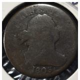 1803 RAPED BUST HALF CENT