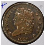1829 CLASSIC HEAD HALF CENT