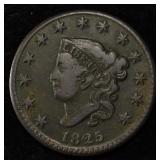 1825 CORONET HEAD CENT