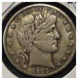 1903 BARBER HALF DOLLAR