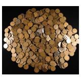 (500) 40'S & 50'S WHEAT CENTS
