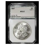 1887 MORGAN DOLLAR PCI CH BU