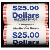 (2) 2008 MARTIN VAN BUREN $1 ROLLS