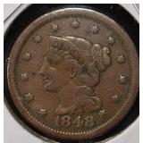 1848 BRAIDED HAIR CENT