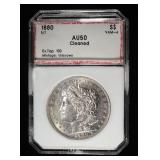 1880 8/7 MORGAN DOLLAR PCI AU CLEANED