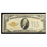1928 $10 GOLD CERTIFICATE VF